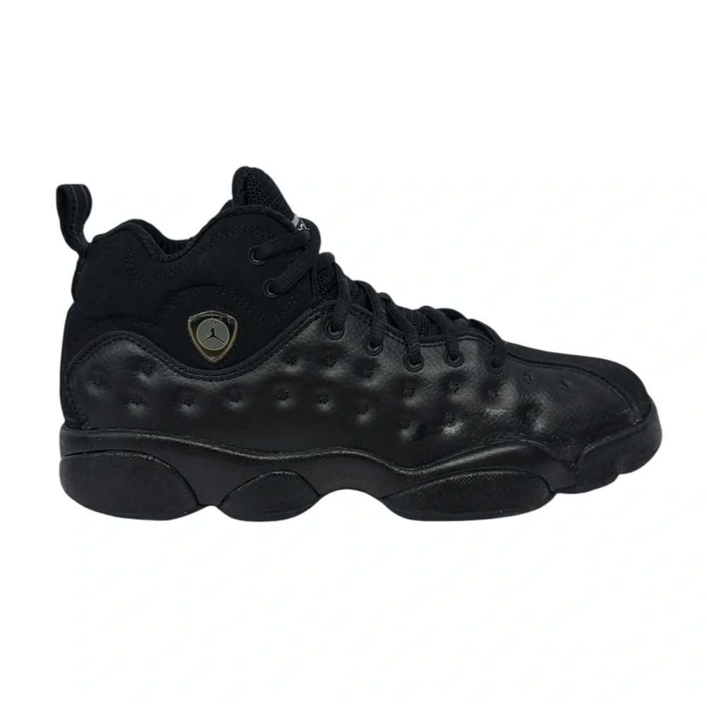 Nike Air Jordan Jumpman Team II Black 2 Basketball Shoes 820273-001 Size US 7Y